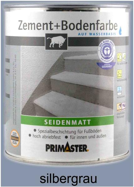 PRIMASTER Zement + Bodenfarbe silbergrau seidenmatt 750 ml