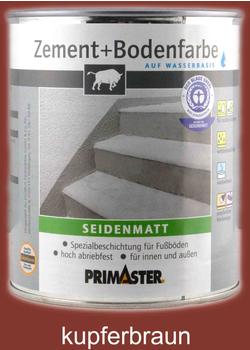 PRIMASTER Zement + Bodenfarbe kupferbraun seidenmatt 5 l