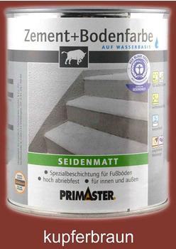 PRIMASTER Zement + Bodenfarbe kupferbraun seidenmatt 750 ml