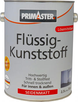 PRIMASTER Premium Flüssigkunsstoff seidenmatt weiss RAL 9010 750 ml