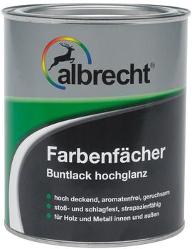 Lackfabrik Albrecht Farbenfächer Buntlack hochglanz RAL6005 moosgrün 750 ml