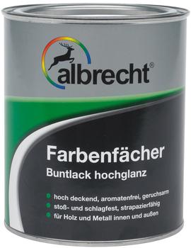 Lackfabrik Albrecht Farbenfächer Buntlack hochglanz RAL8017 750 ml