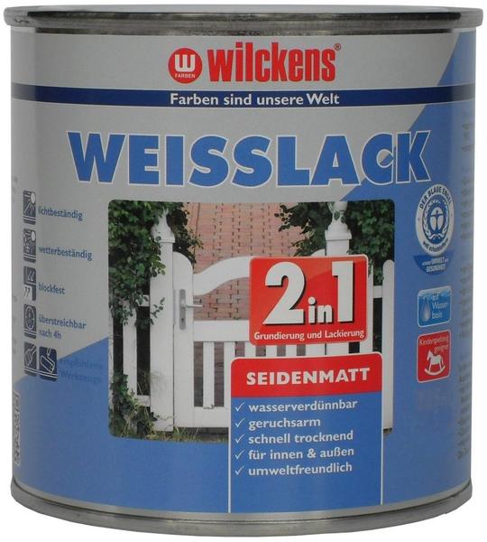Wilckens Weißlack 2in1 seidenmatt 750 ml