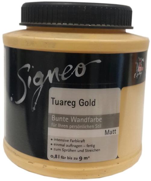 SIGNEO Bunte Wandfarbe 0,8 l matt Tuareg Gold