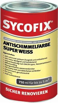 SYCOFIX Antischimmelfarbe Super Weiß 750 ml