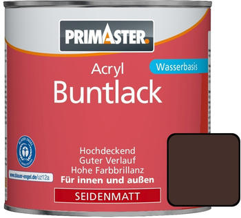 PRIMASTER Acryl Buntlack schokobraun seidenmatt 375 ml