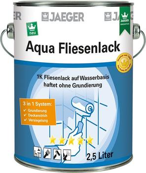 JAEGER 875 Aqua Fliesenlack neve (weiß) 2,5 l