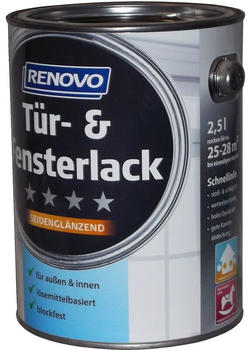 Renovo T&uuml;r- und Fensterlack seidengl&auml;nzend 25 l wei&szlig;