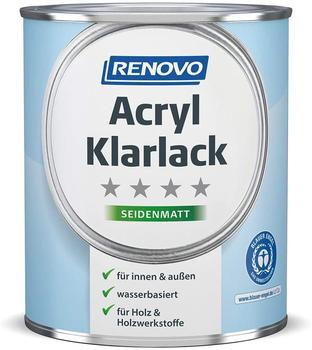 Renovo Acryl Klarlack seidenmatt 2 in 1 farblos 750 ml