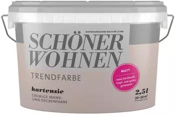 Schöner Wohnen Trendfarbe matt 2,5 l Hortensie