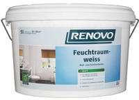 Renovo Feuchtraumfarbe weiß matt 5 l weiß