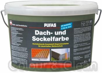 PUFAS Dach- und Sockelfarbe betongrau 962 5 Liter