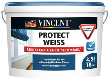 Vincent Protect Weiss Resistent gegen Schimmel 2,5 l