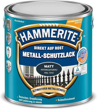 Hammerite Metall-Schutzlack anthrazitgrau 2,5L Matt SB