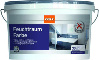 OBI Feuchtraumfarbe Weiß matt 5 l