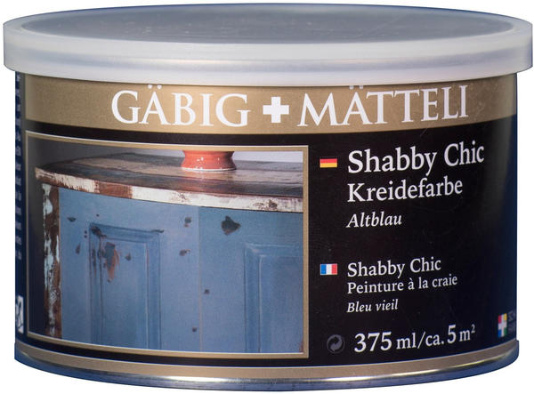 Gäbig + Mätteli Shabby Chic Altblau 375 ml