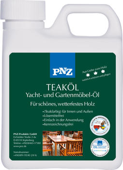 PNZ Teak-Öl: teakfarben - 1 Liter