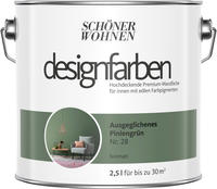 SCH&Ouml;NER WOHNEN FARBE Wand- und Deckenfarbe Ausgeglichenes Piniengr&uuml;n Nr. 28,...