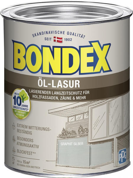 Bondex Öl-Lasur Dunkelgrau 0,75 l (398240)