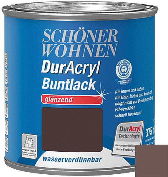 Schöner Wohnen DurAcryl Buntlack glänzend 375 ml Schokobraun