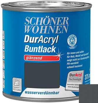 Schöner Wohnen DurAcryl Buntlack glänzend 375 ml Anthrazitgrau