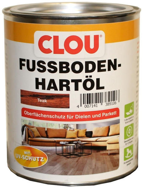 Clou CLOU Fussboden-Hartöl 0,75 l Teak