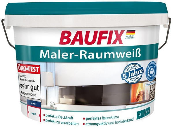 Baufix GmbH Baufix Maler-Raumweiß 5 l