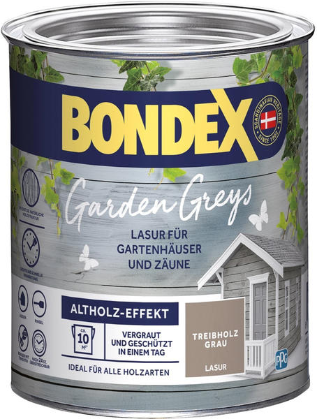 Bondex Garden Greys Lasur 0,75 L Treibholz Grau