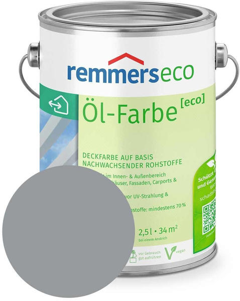 Remmers eco Öl-Farbe 2,5 l Fenstergrau