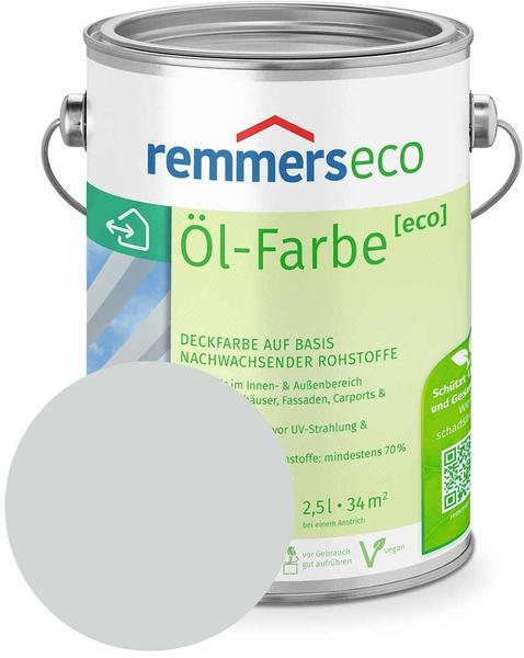 Remmers eco Öl-Farbe 2,5 l Lichtgrau