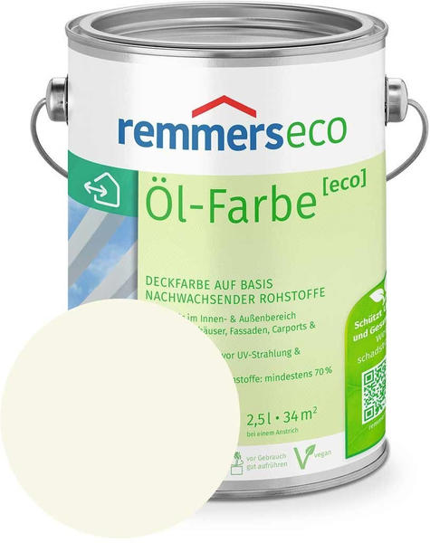 Remmers eco Öl-Farbe 2,5 l Cremeweiß