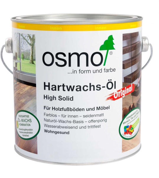 Osmo Hartwachs-Öl Original High Solid 25 l Farblos seidenmatt