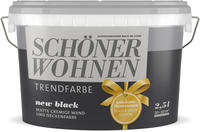 Sw Trend Wandfarbe Matt 2,5l New Black 9538