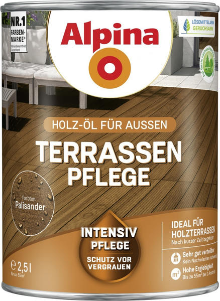 Alpina Farben Terrassen-Pflege seidenmatt 2,5 l Palisander