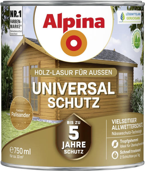 Alpina Farben Universal-Schutz seidenmatt 750 ml Palisander