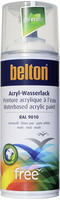 Free Lackspray Aquacolours 400 Ml Reinwei&szlig; Matt Spr&uuml;hlacke - Belton