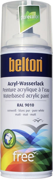 belton free PU Wasserlack 400 ml Reinweiß matt