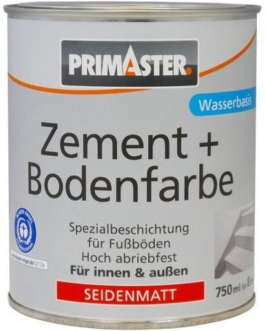 PRIMASTER Zement + Bodenfarbe 750 ml lichtgrau