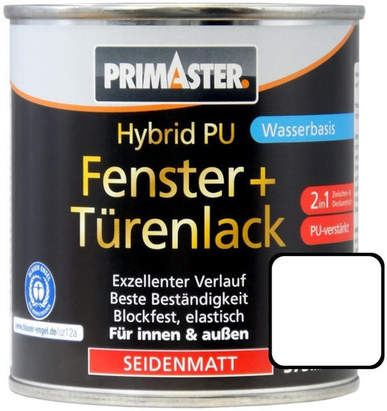 PRIMASTER Hybrid-PU Fenster- und Türenlack 375 ml weiß seidenmatt