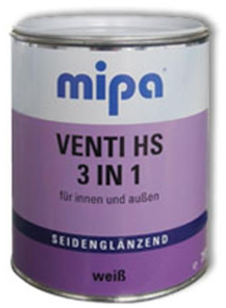mipa Venti HS 3 in1 Alkydharz Holzlack weiss seidenmatt 750 ml