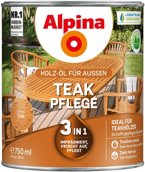 Alpina Farben Teak Pflege seidenmatt 750 ml
