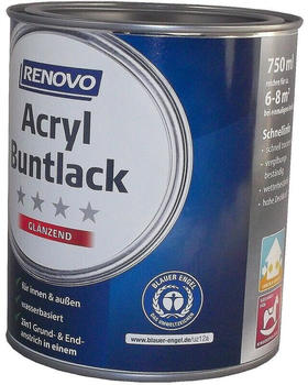 Renovo Acryl Buntlack Glanzlack 2 in 1 moosgr&uuml;n 125 ml