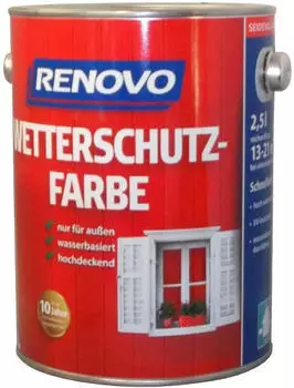 Renovo Wetterschutzfarbe Nr.7035 Lichtgrau 2,5 l