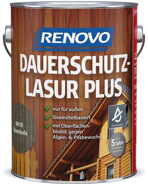 Renovo Dauerschutzlasur PLUS Nr.9410 ebenholz 2,5 l