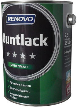 Renovo Seidenmattlack Silbergrau RAL7001 2,5 l