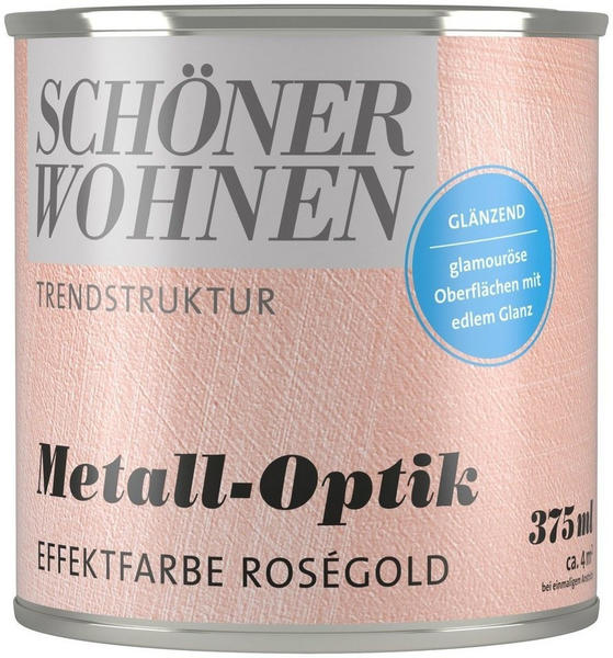 Schöner Wohnen Metall-Optik Effektfarbe 375 roségold