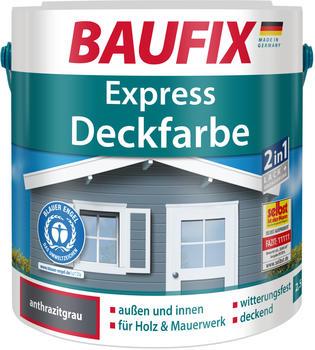 Baufix Express-Deckfarbe 2,5 l anthrazitgrau