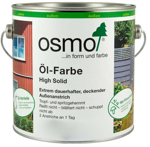 Osmo Öl-Farbe High Solid 2,5 l Nordisch Rot
