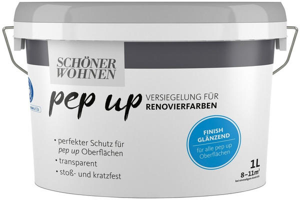 Schöner Wohnen pep up Versiegelung für Renovierfarben farblos glänzend 1l