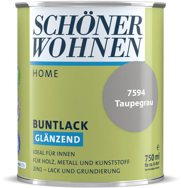 Schöner Wohnen Home Buntlack glänzend taupegrau 750 ml